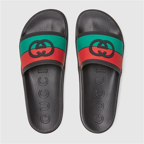 gucci mens slides|men's Gucci slides on sale.